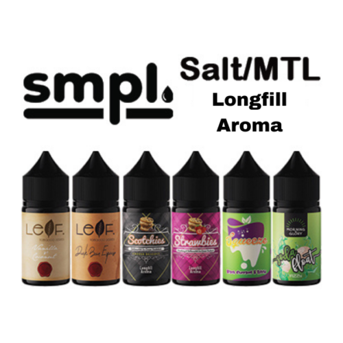 SMPL Salt & MTL 30ml Longfill Aroma