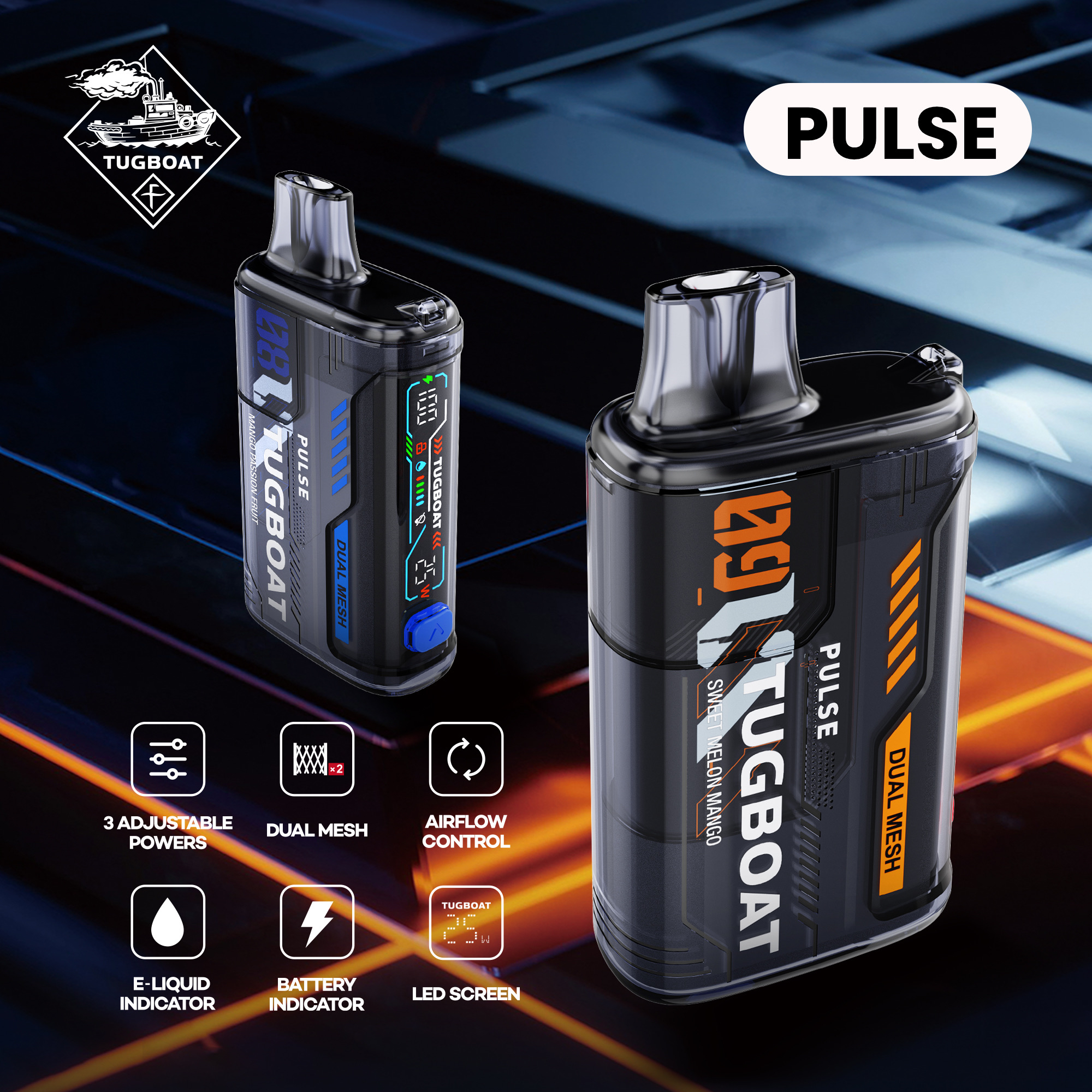 Tugboat Pulse 20 000 Puffs 50mg Disposable Vape